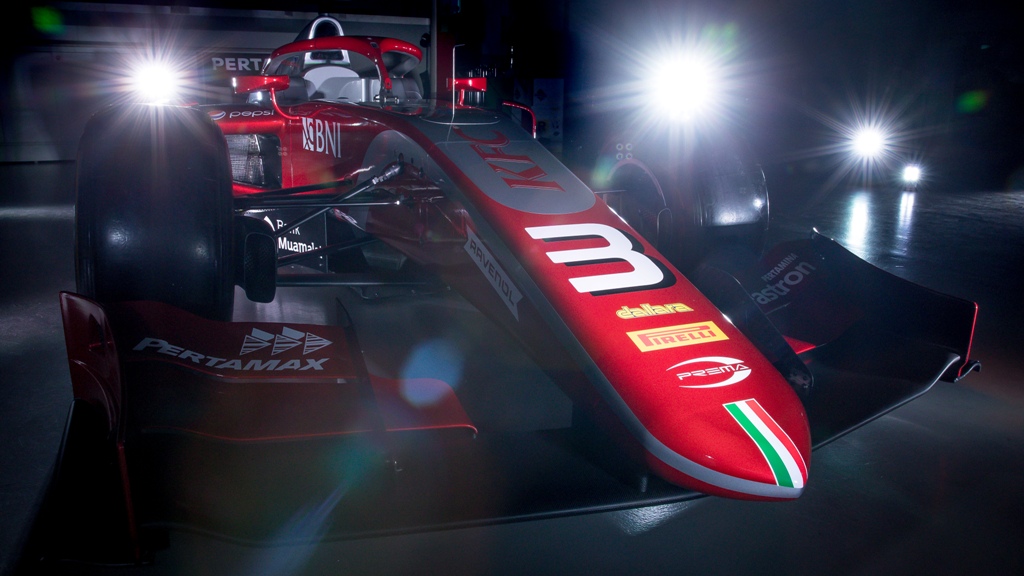 Prema Car for the 2018 Formula 2 Season (Image by: Team Jagonya Ayam)