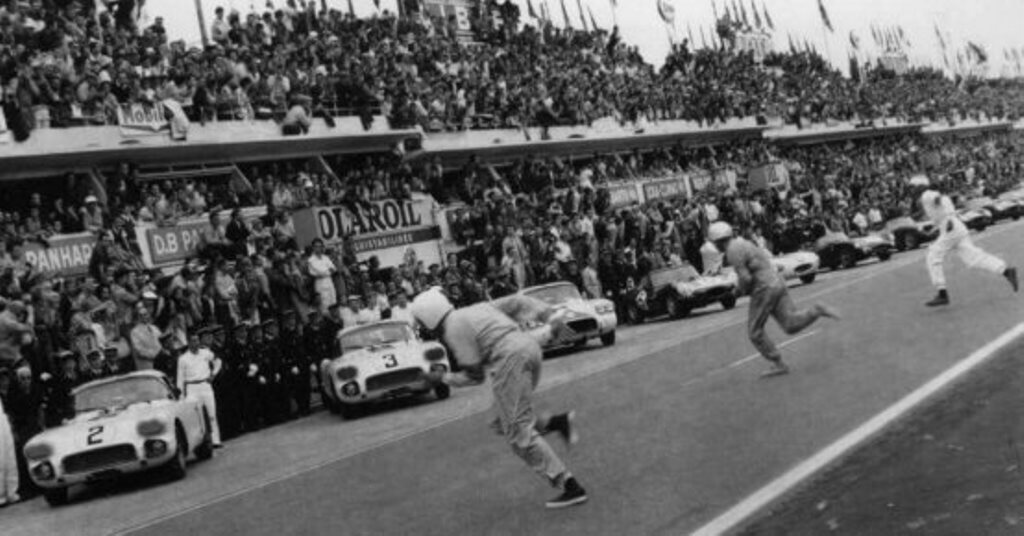 Prosesi start di ajang 24 Hours of Le Mans pada era 1960 an