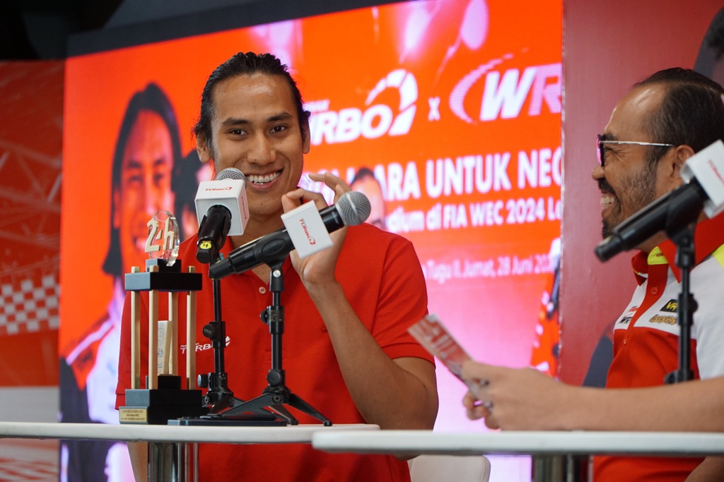 Konferensi Pers Dukungan Pertamax Turbo untuk Sean Gelael